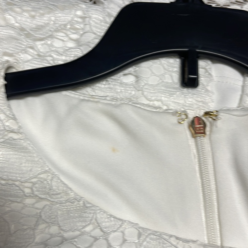 DKNY Brand new white with black flowers dress.